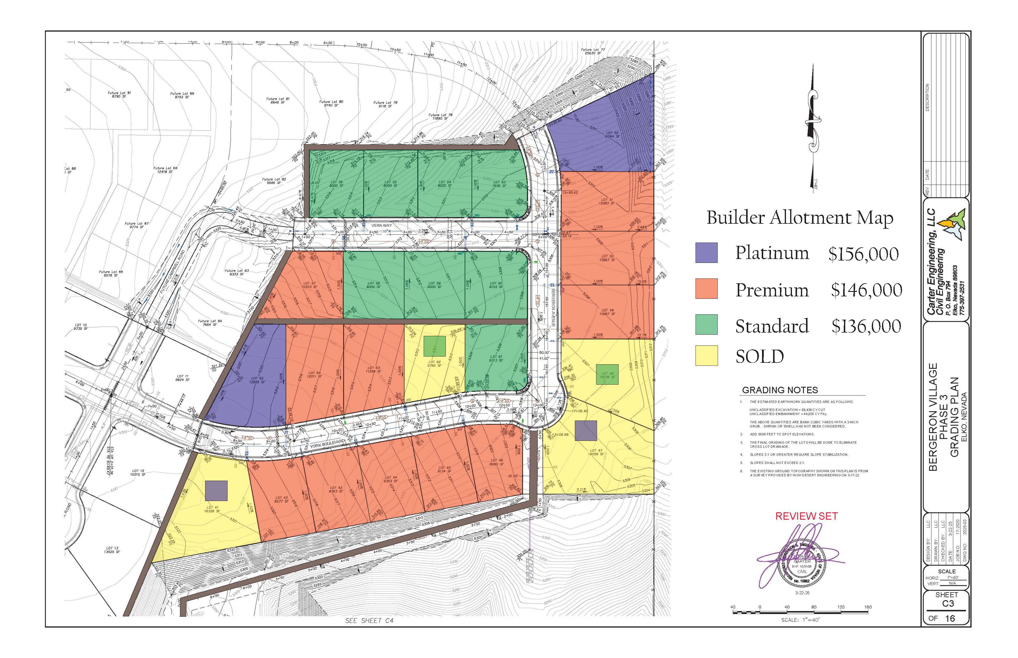 Phase 3 Lot Availability Map