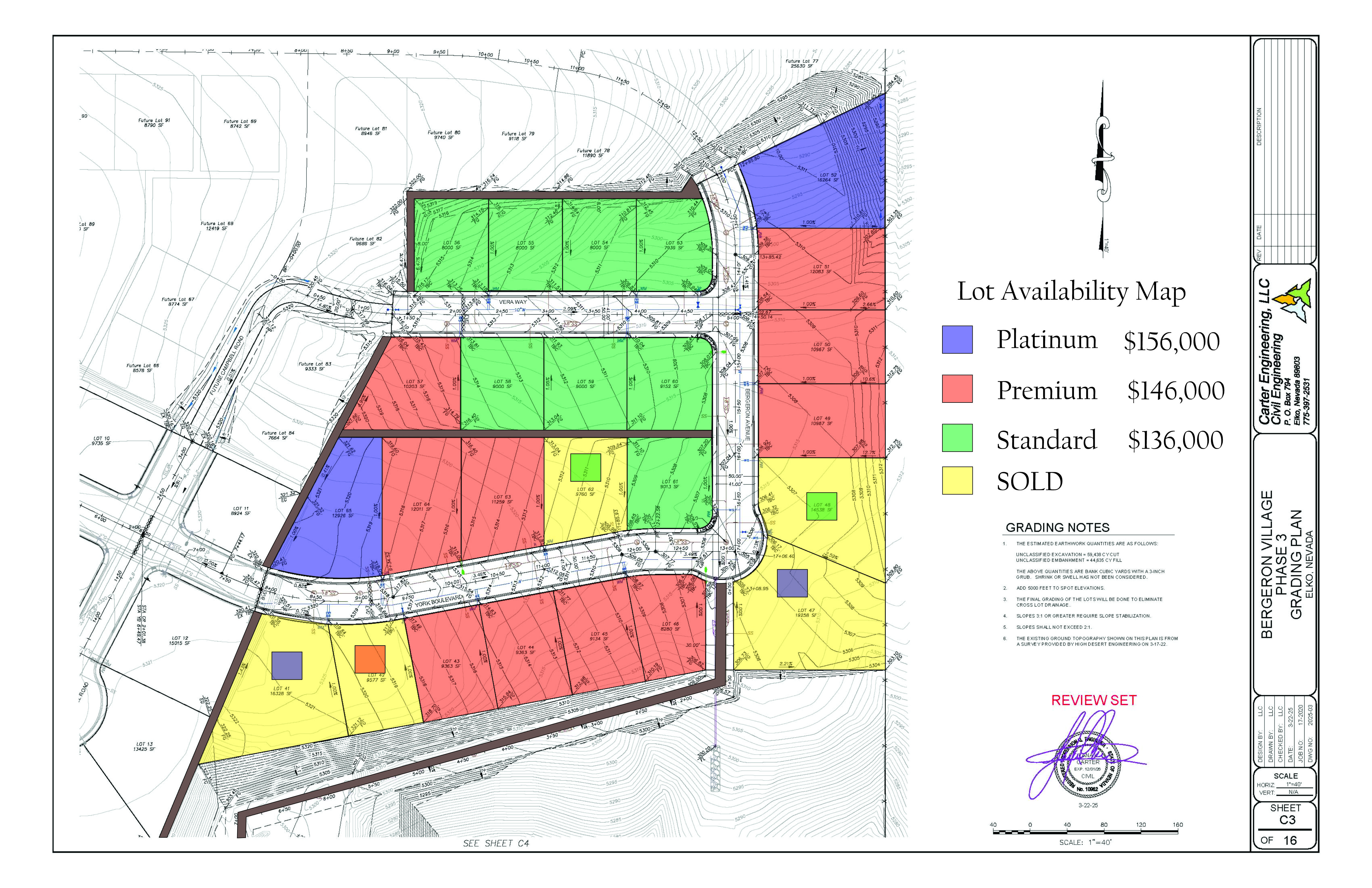 Phase 3 Lot Availability Map